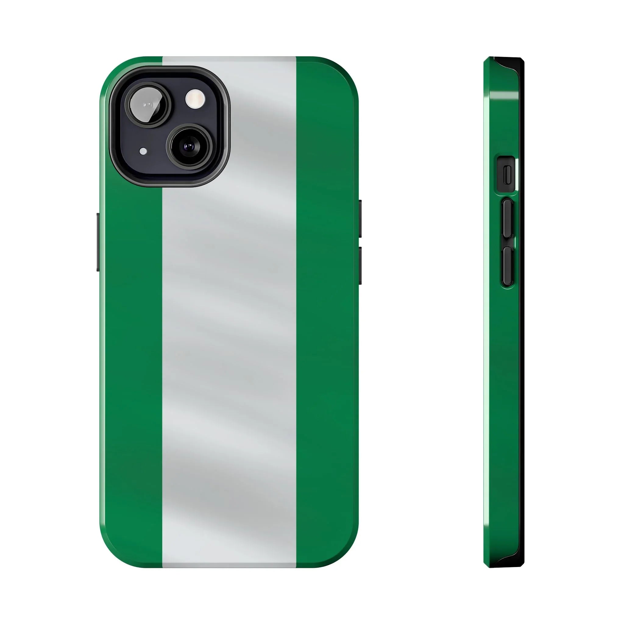 Tough Phone Case — Nigerian flag Rugged Protective Cover - DiwaKi