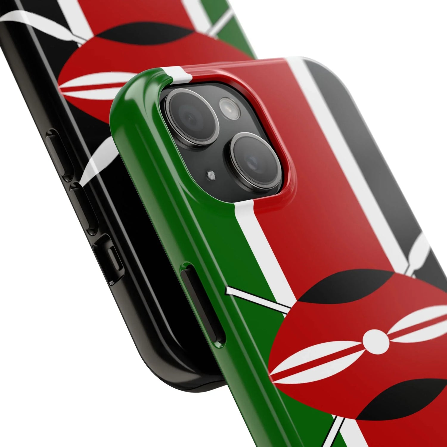 Kenya Flag Tough Phone Case — Protective Tribal Shield Design - DiwaKi
