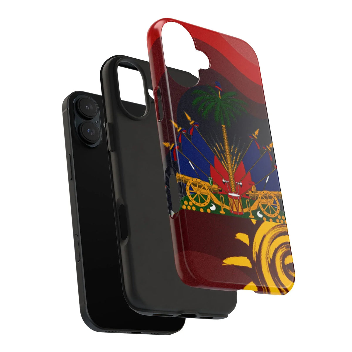 Haiti Coat of Arms Tough Phone Case — Patriotic Haitian Flag Protective Cover - DiwaKi