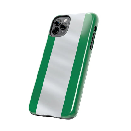 Tough Phone Case — Nigerian flag Rugged Protective Cover - DiwaKi