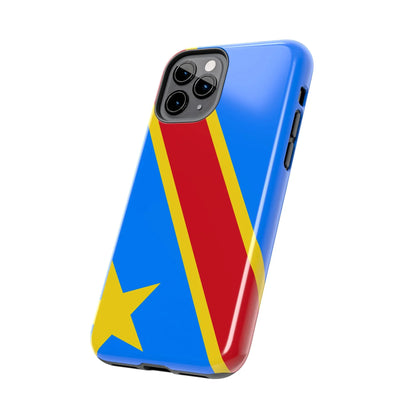 Democratic Republic of Congo Flag Tough Phone Case — Durable Protective Cover - DiwaKi
