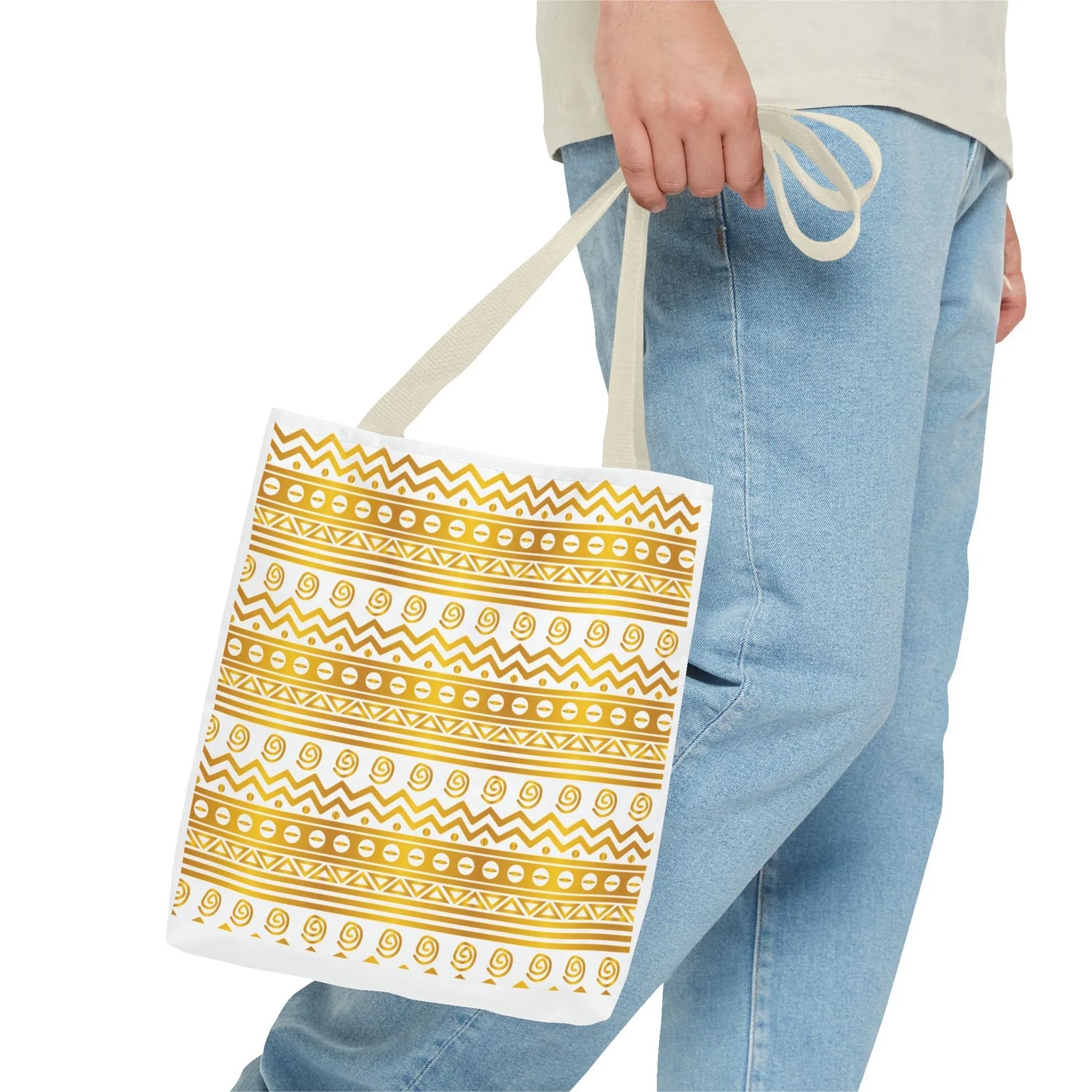 Boho Chic Gold Pattern Tote - DiwaKi