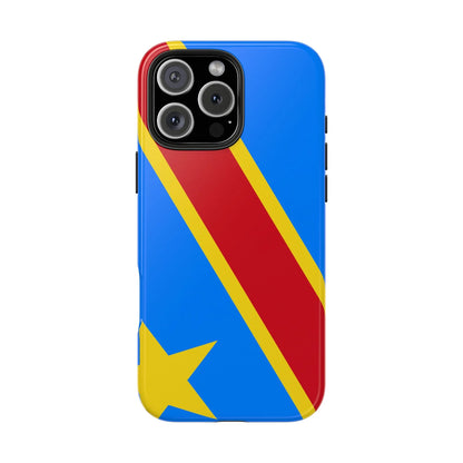 Democratic Republic of Congo Flag Tough Phone Case — Durable Protective Cover - DiwaKi