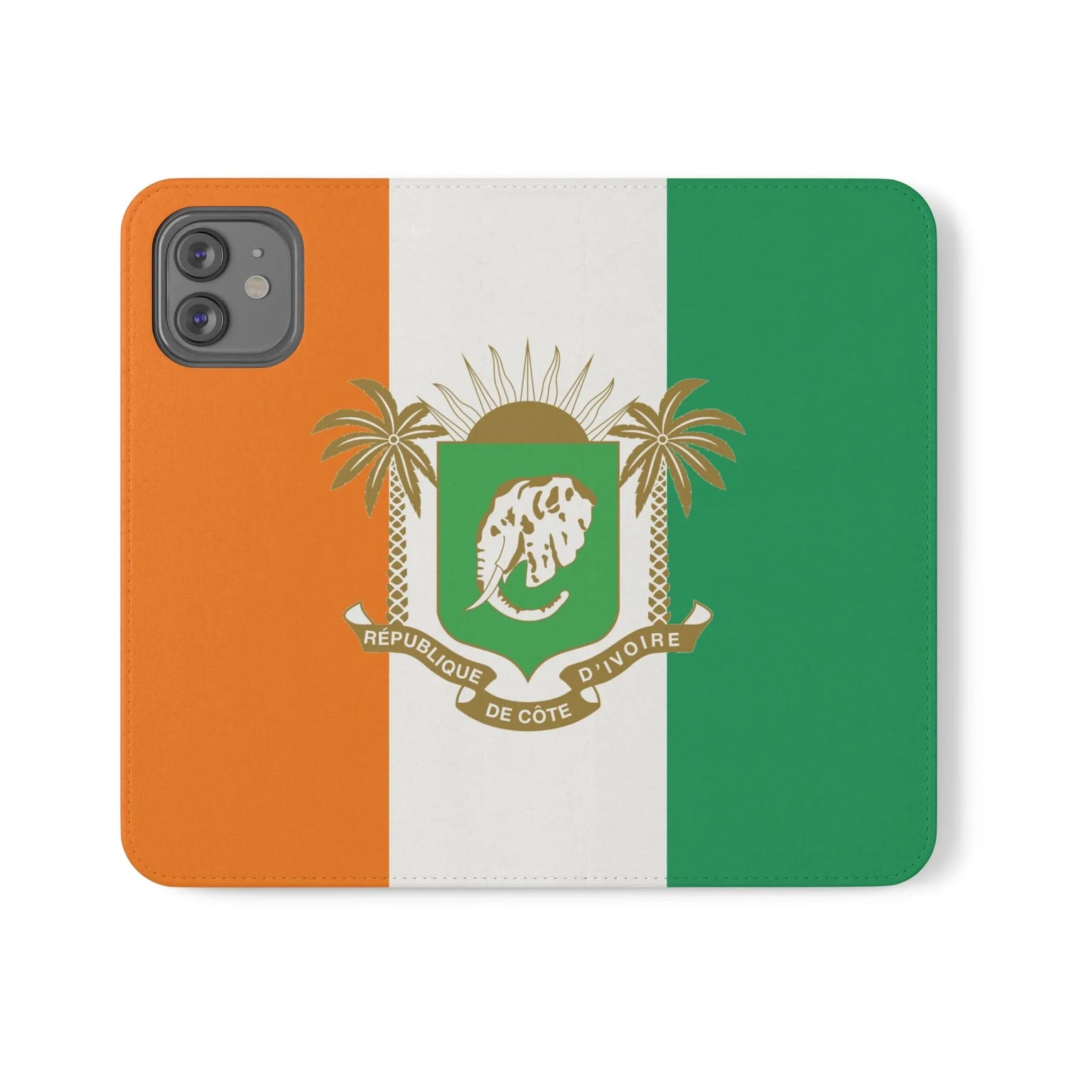 Ivory Coast Flag Flip Phone Case — Côte d&