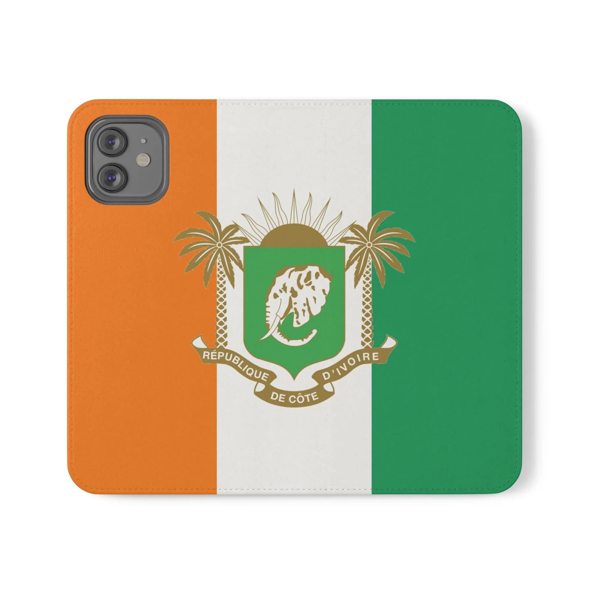 Ivory Coast Flag Flip Phone Case — Côte d&