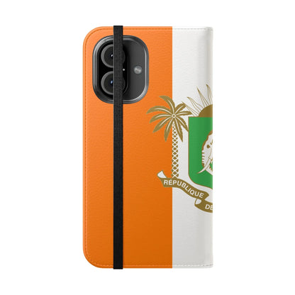 Ivory Coast Flag Flip Phone Case — Côte d&