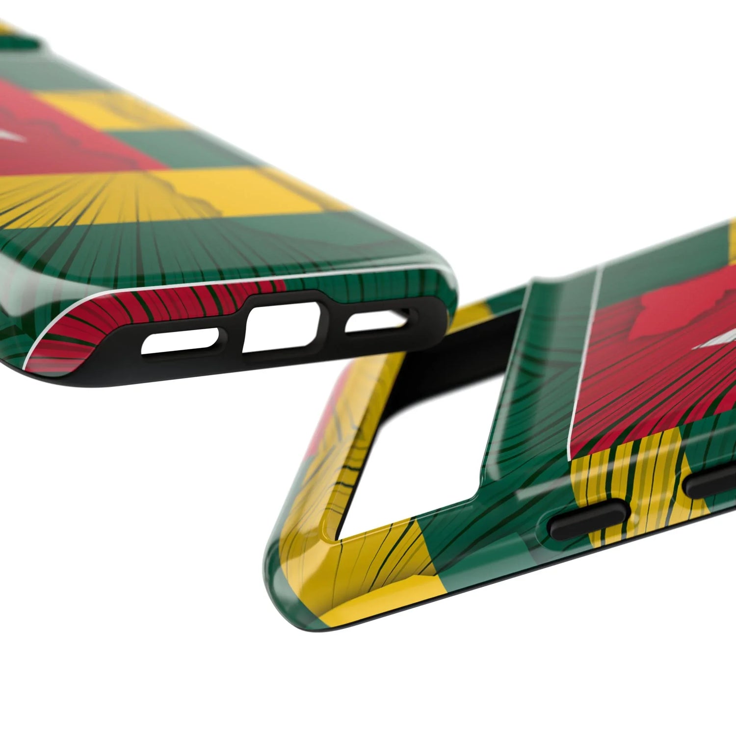 Togo Flag Tough Phone Case – Protective Stripe Design - DiwaKi