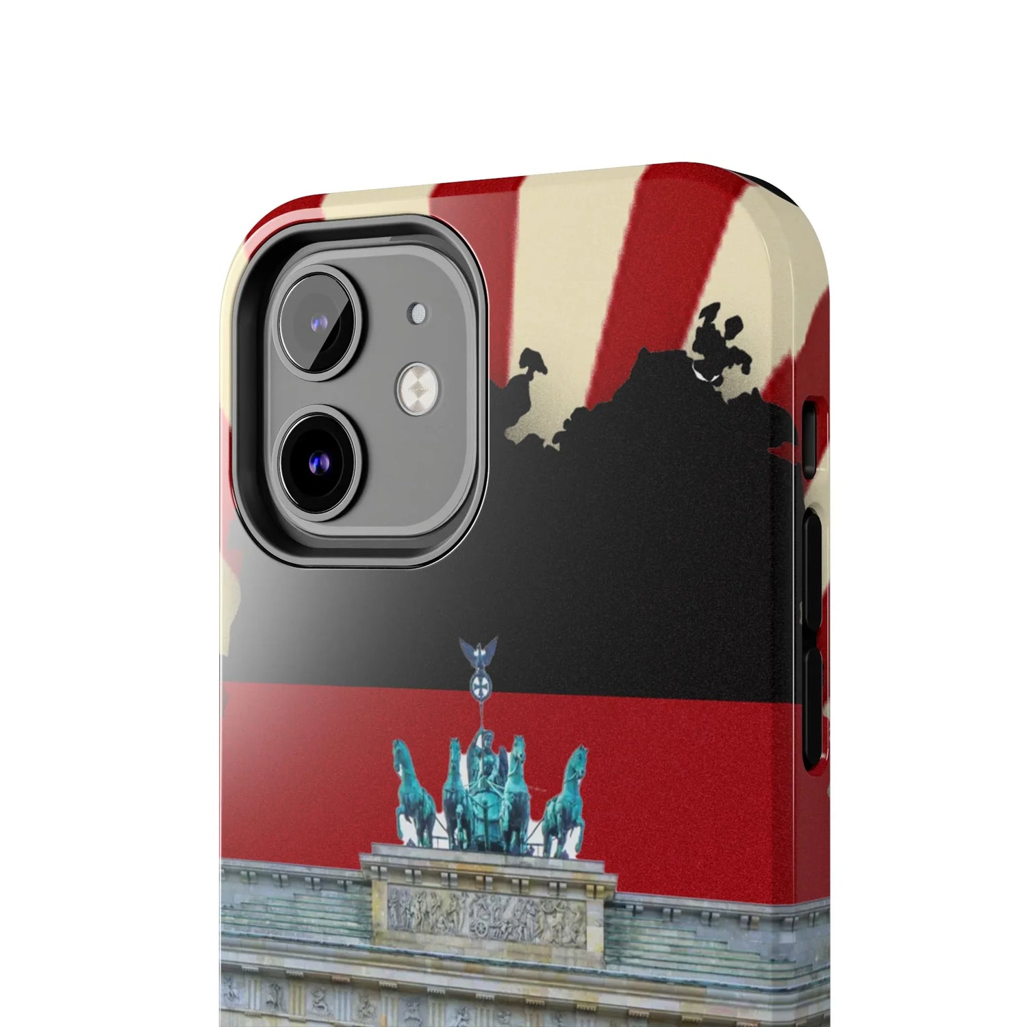 German Flag Brandenburger Gate Tough Phone Case – Berlin Landmark Protective Cover - DiwaKi