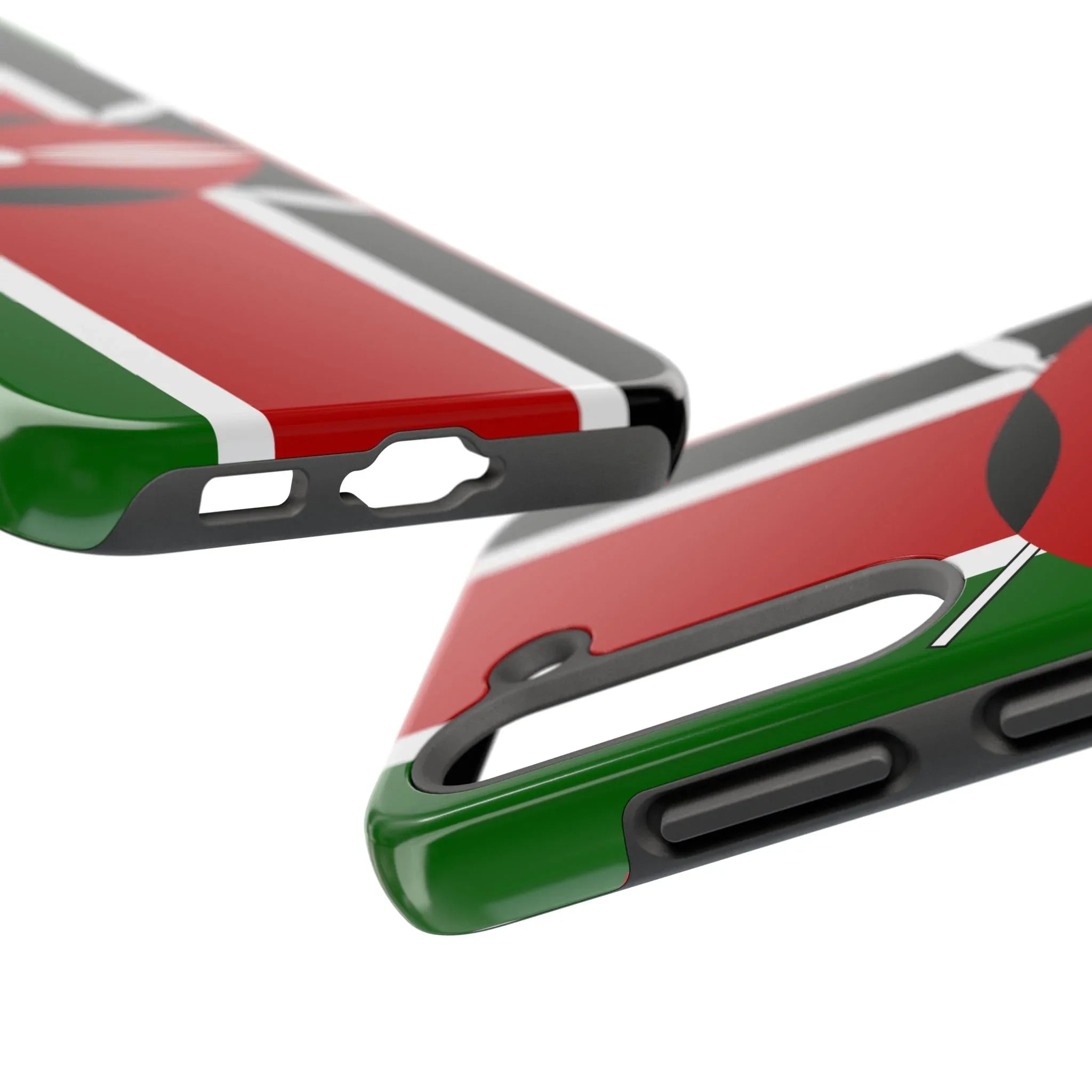 Kenya Flag Tough Phone Case — Protective Tribal Shield Design - DiwaKi
