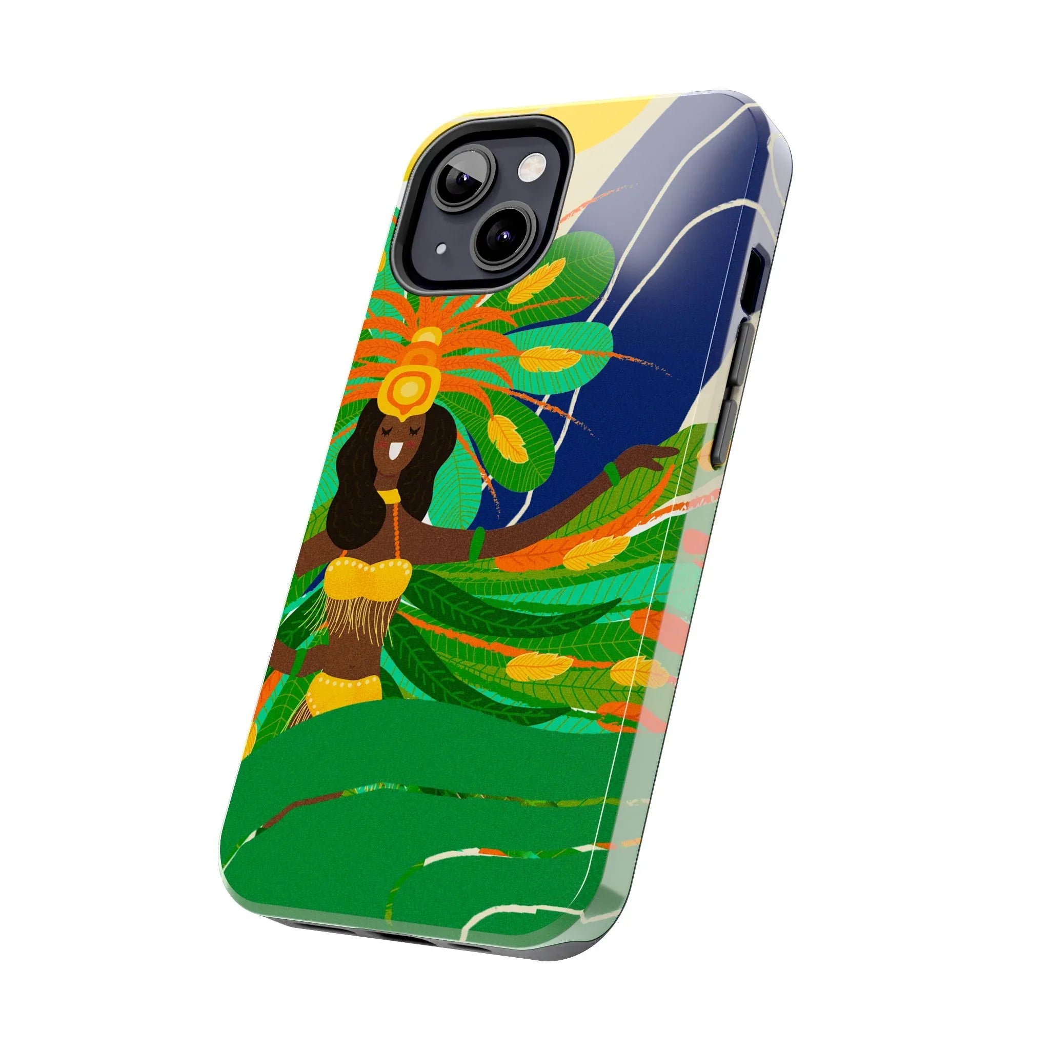 Brazil carnival Tough Phone Case — Statue of Liberty &amp; American Flag Design - DiwaKi