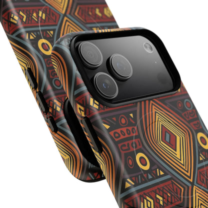 Tribal Geometric Tough Magnetic Phone Case - DiwaKi