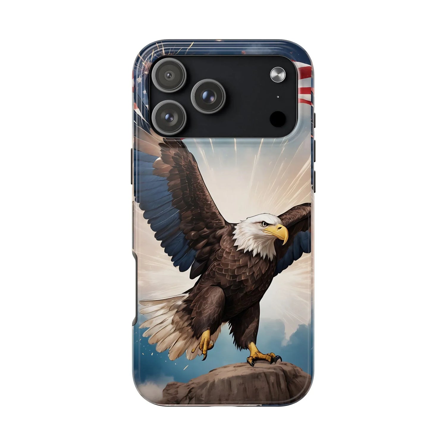 Majestic Eagle Flag Phone Case - DiwaKi