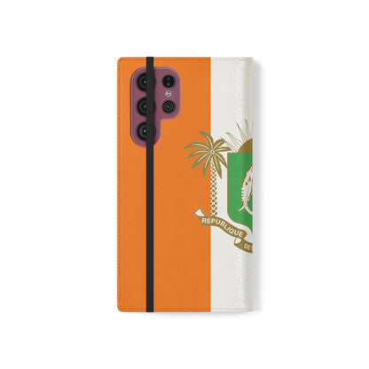 Ivory Coast Flag Flip Phone Case — Côte d&