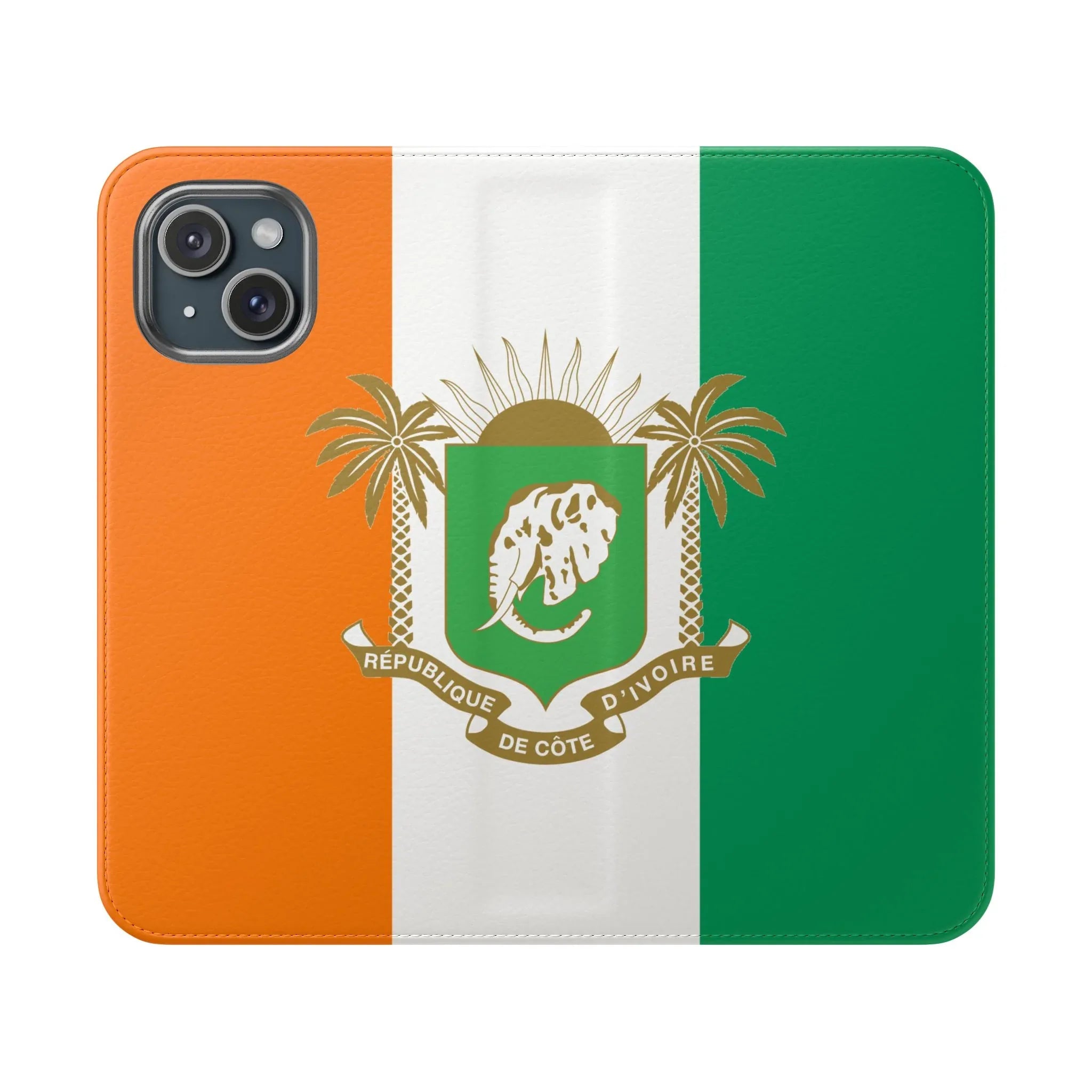 Ivory Coast Flag Flip Phone Case — Côte d&