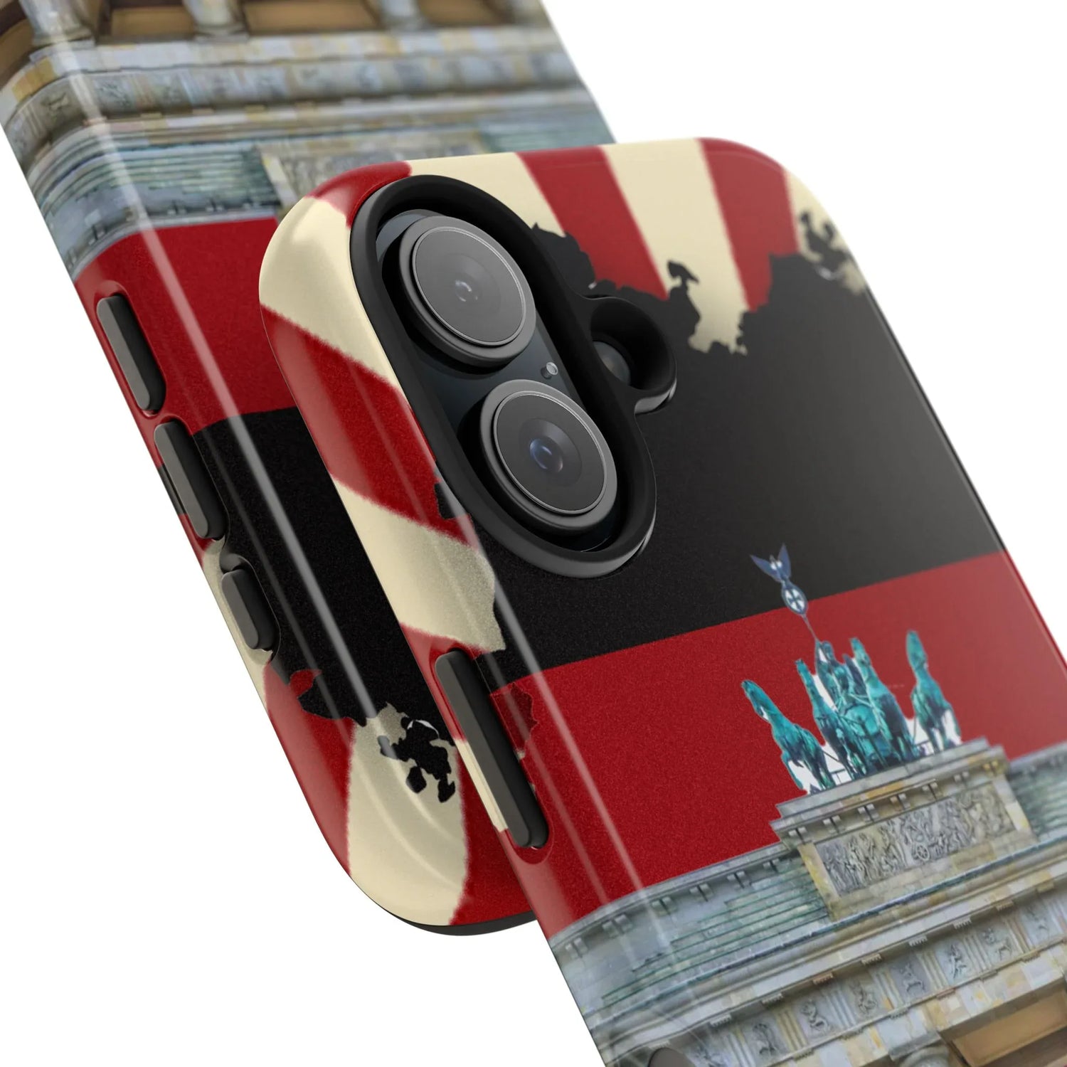 German Flag Brandenburger Gate Tough Phone Case – Berlin Landmark Protective Cover - DiwaKi
