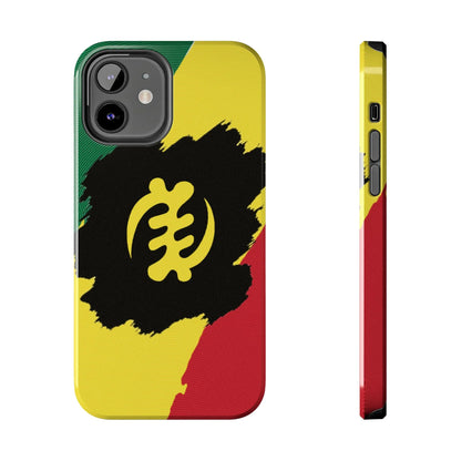 Sankofa Tough Phone Case — Shockproof Protective Phone Cover with Ghana Adinkra Symbol - DiwaKi