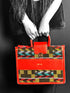African print leather handbag - DiwaKi