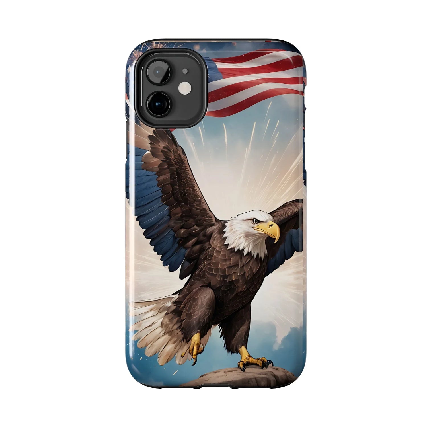 Majestic Eagle Flag Phone Case - DiwaKi
