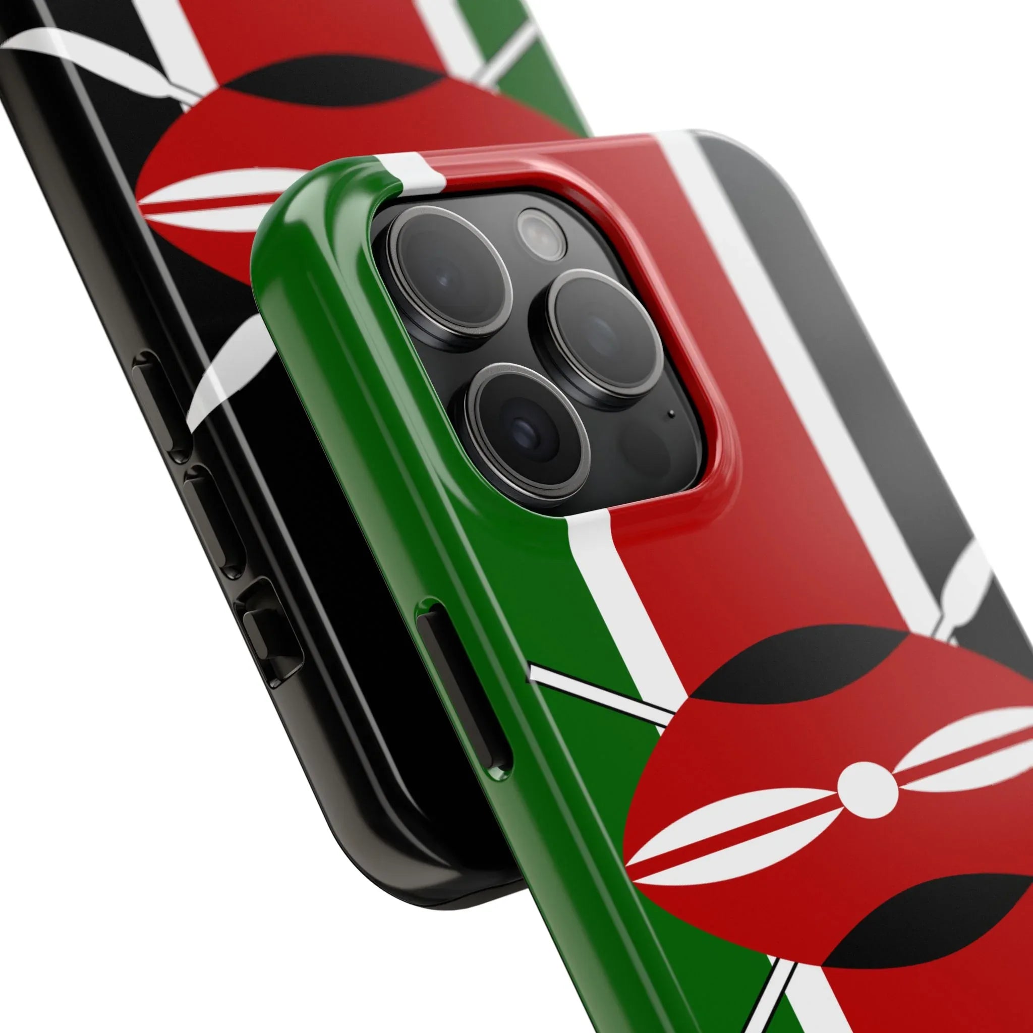 Kenya Flag Tough Phone Case — Protective Tribal Shield Design - DiwaKi