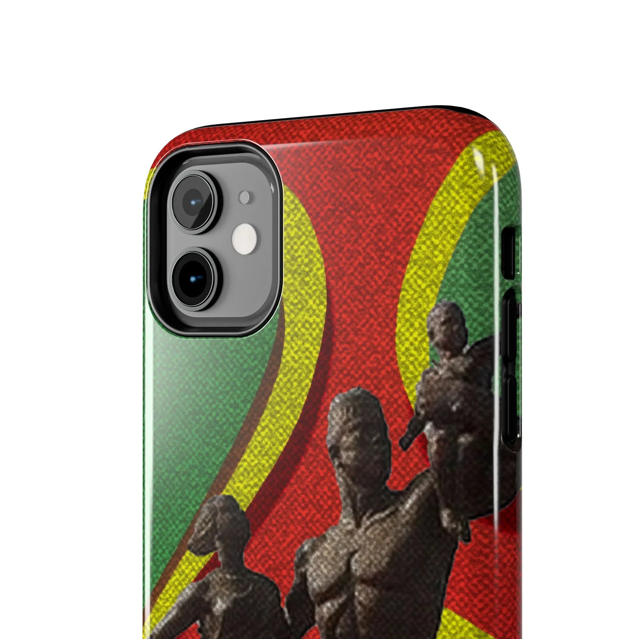 Senegal Tough Phone Case — Liberation Monument Retro Red, Green &amp; Yellow Design - DiwaKi