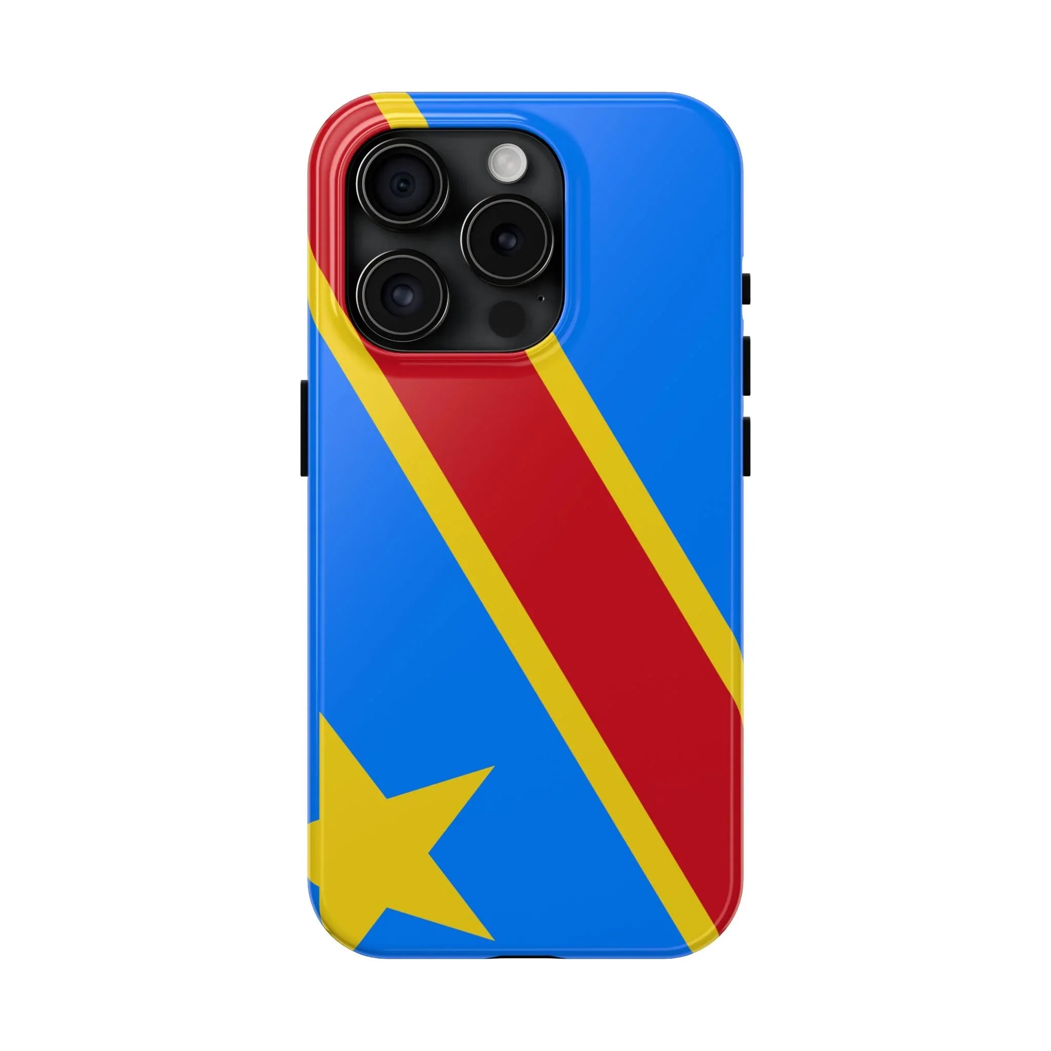 Democratic Republic of Congo Flag Tough Phone Case — Durable Protective Cover - DiwaKi