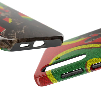 Senegal Tough Phone Case — Liberation Monument Retro Red, Green &amp; Yellow Design - DiwaKi