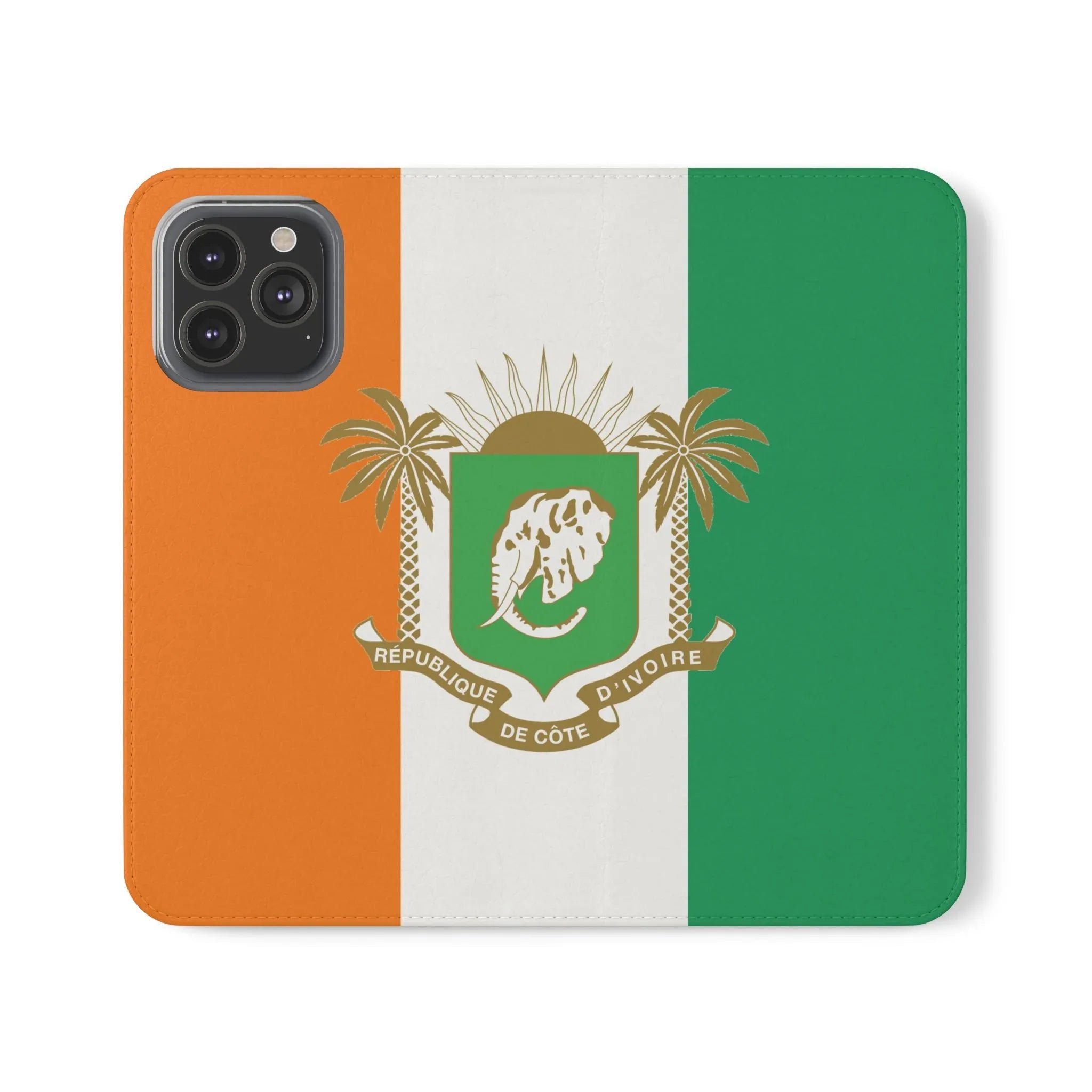 Ivory Coast Flag Flip Phone Case — Côte d&