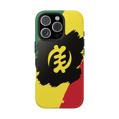 Sankofa Tough Phone Case — Shockproof Protective Phone Cover with Ghana Adinkra Symbol - DiwaKi