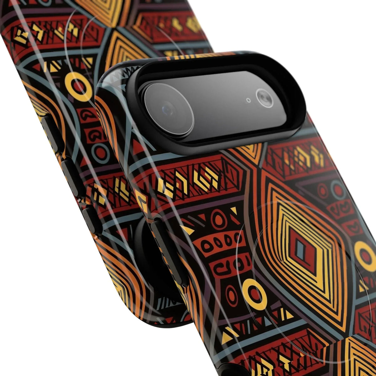 Tribal Geometric Tough Magnetic Phone Case - DiwaKi
