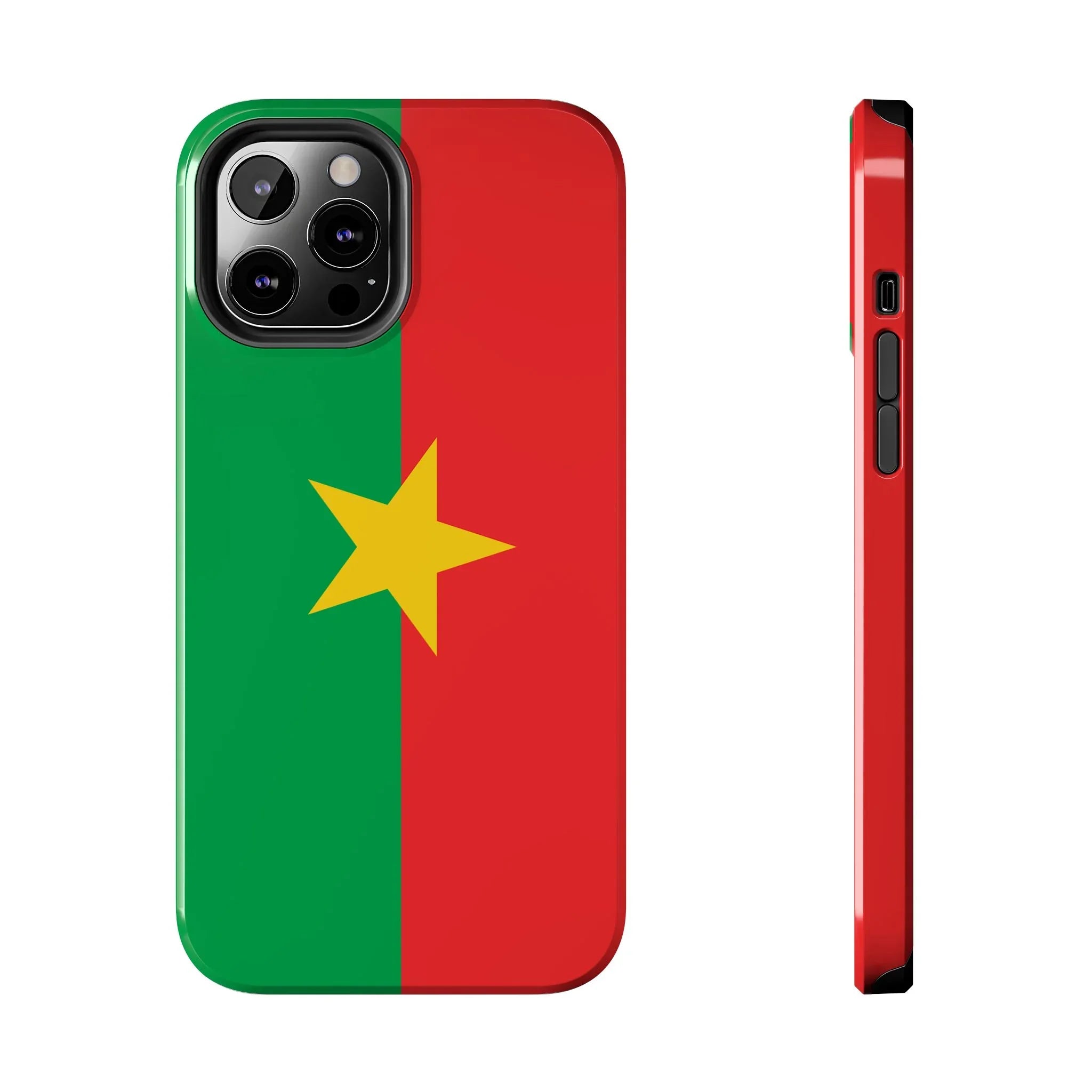 Burkina Faso Flag Tough Phone Case – Durable Protective Cover - DiwaKi