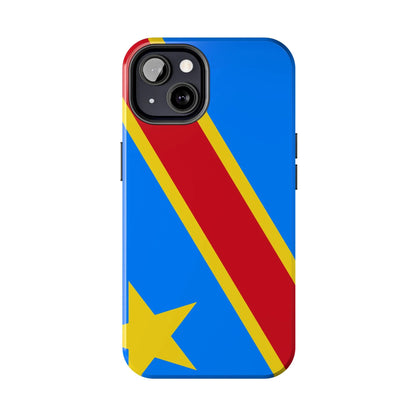 Democratic Republic of Congo Flag Tough Phone Case — Durable Protective Cover - DiwaKi