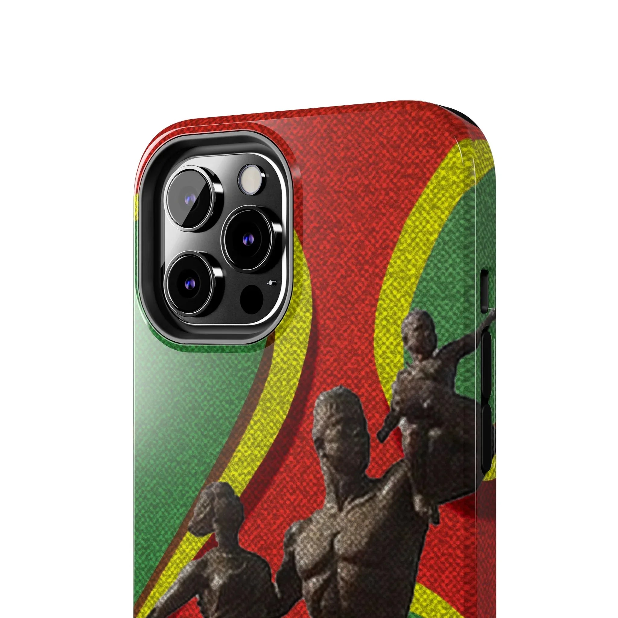 Senegal Tough Phone Case — Liberation Monument Retro Red, Green &amp; Yellow Design - DiwaKi