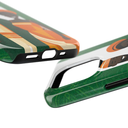 Tough Phone Case — Afrocentric Nigerian Couple Illustration, Protective Hard-Shell Phone Cover - DiwaKi