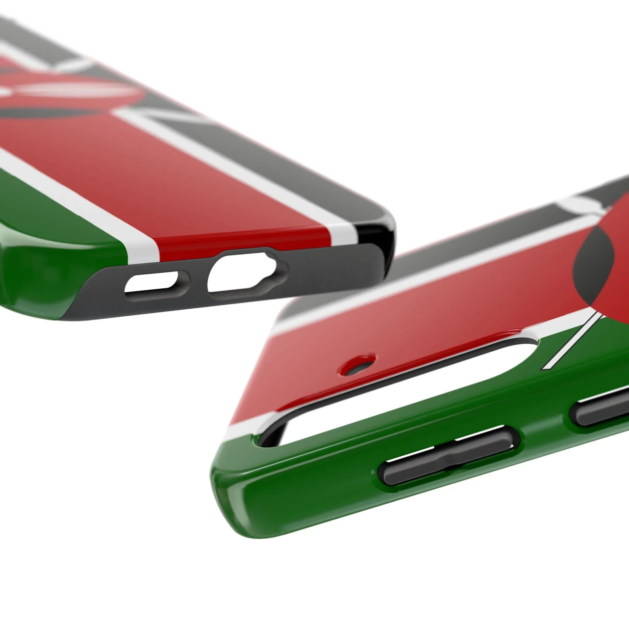 Kenya Flag Tough Phone Case — Protective Tribal Shield Design - DiwaKi