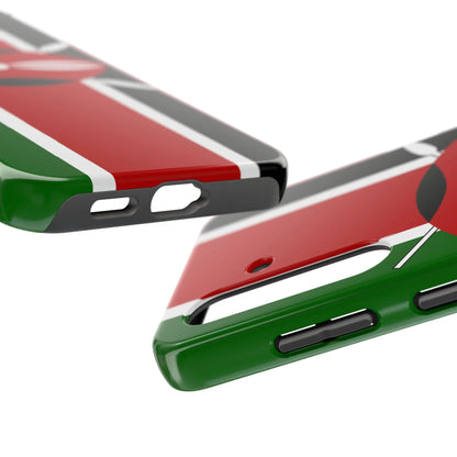 Kenya Flag Tough Phone Case — Protective Tribal Shield Design - DiwaKi