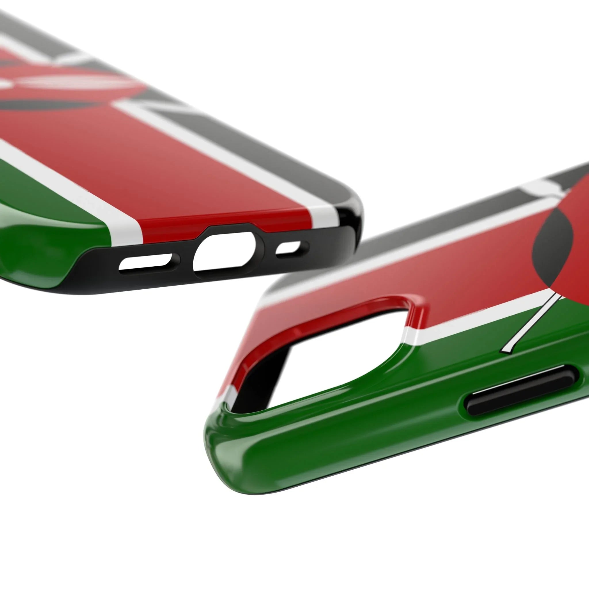 Kenya Flag Tough Phone Case — Protective Tribal Shield Design - DiwaKi