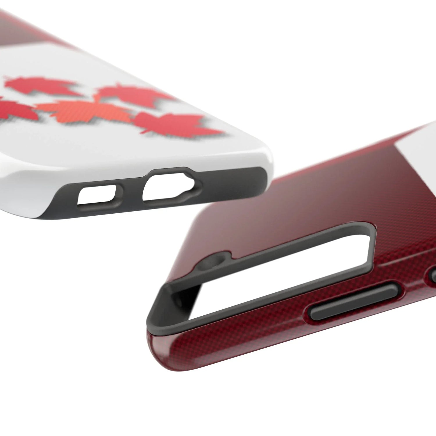 Canada Autumn Maple Tough Phone Case — Red &amp; White Protective Fall Design - DiwaKi
