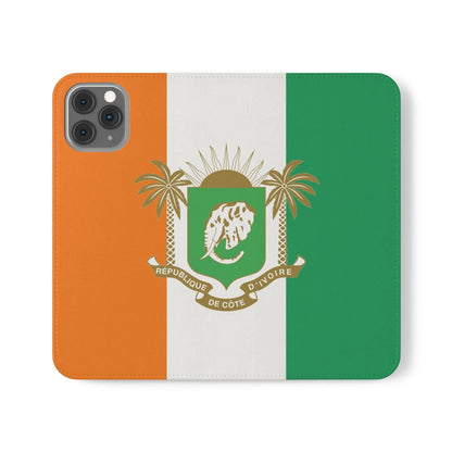 Ivory Coast Flag Flip Phone Case — Côte d&