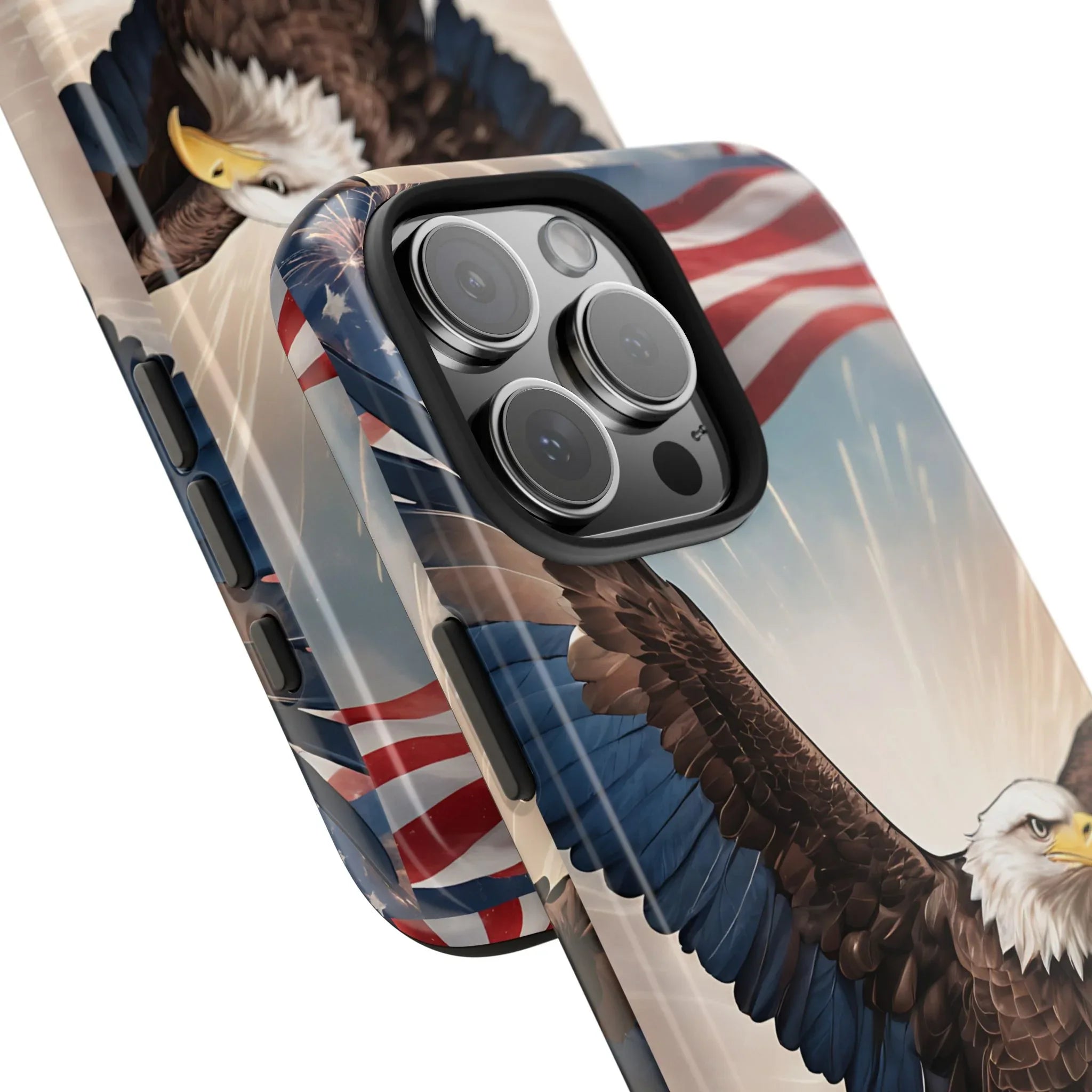 Majestic Eagle Flag Phone Case - DiwaKi