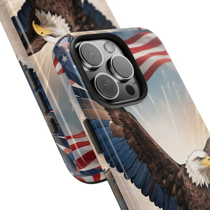 Majestic Eagle Flag Phone Case - DiwaKi