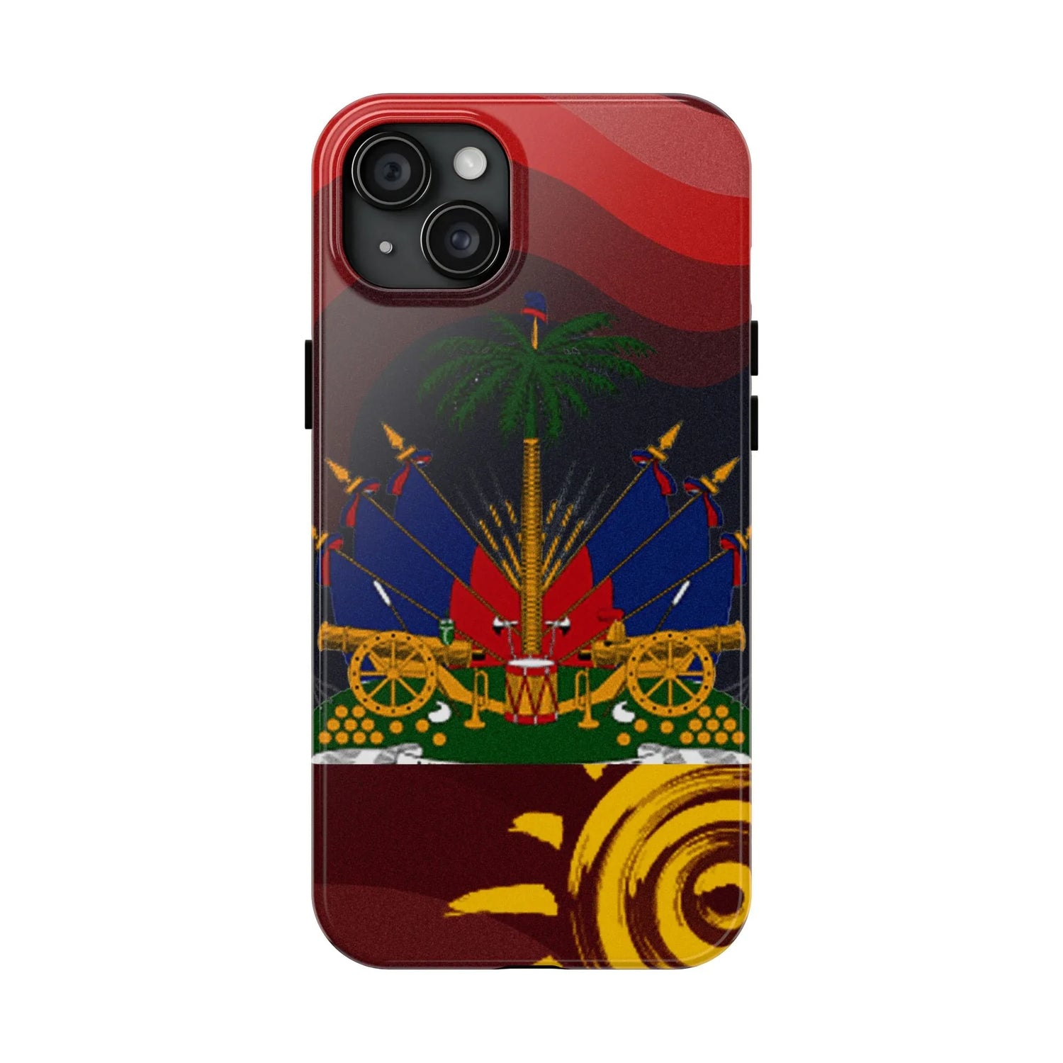 Haiti Coat of Arms Tough Phone Case — Patriotic Haitian Flag Protective Cover - DiwaKi