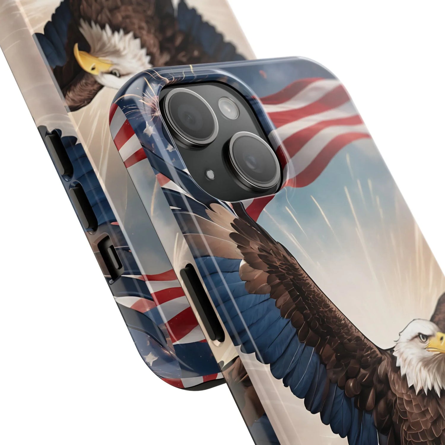 Majestic Eagle Flag Phone Case - DiwaKi