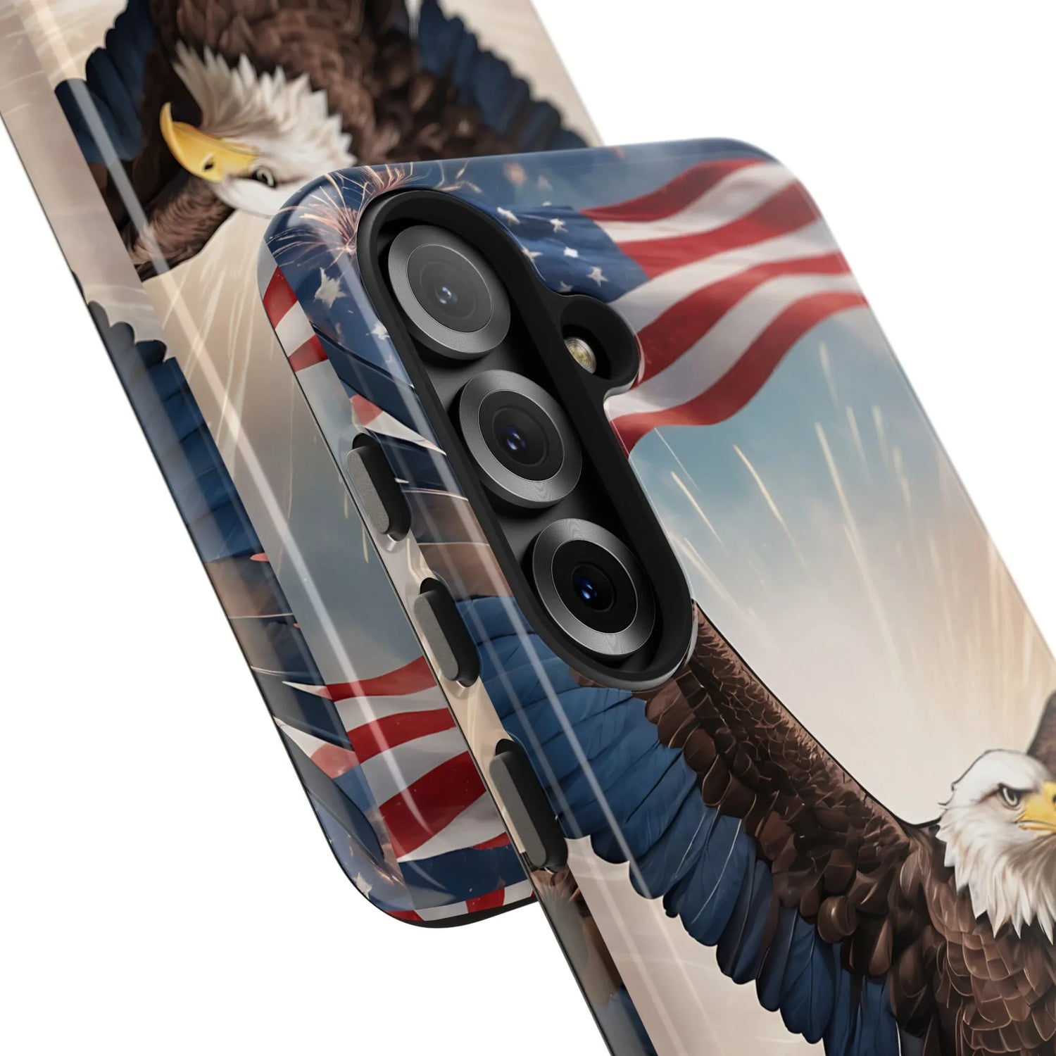 Majestic Eagle Flag Phone Case - DiwaKi