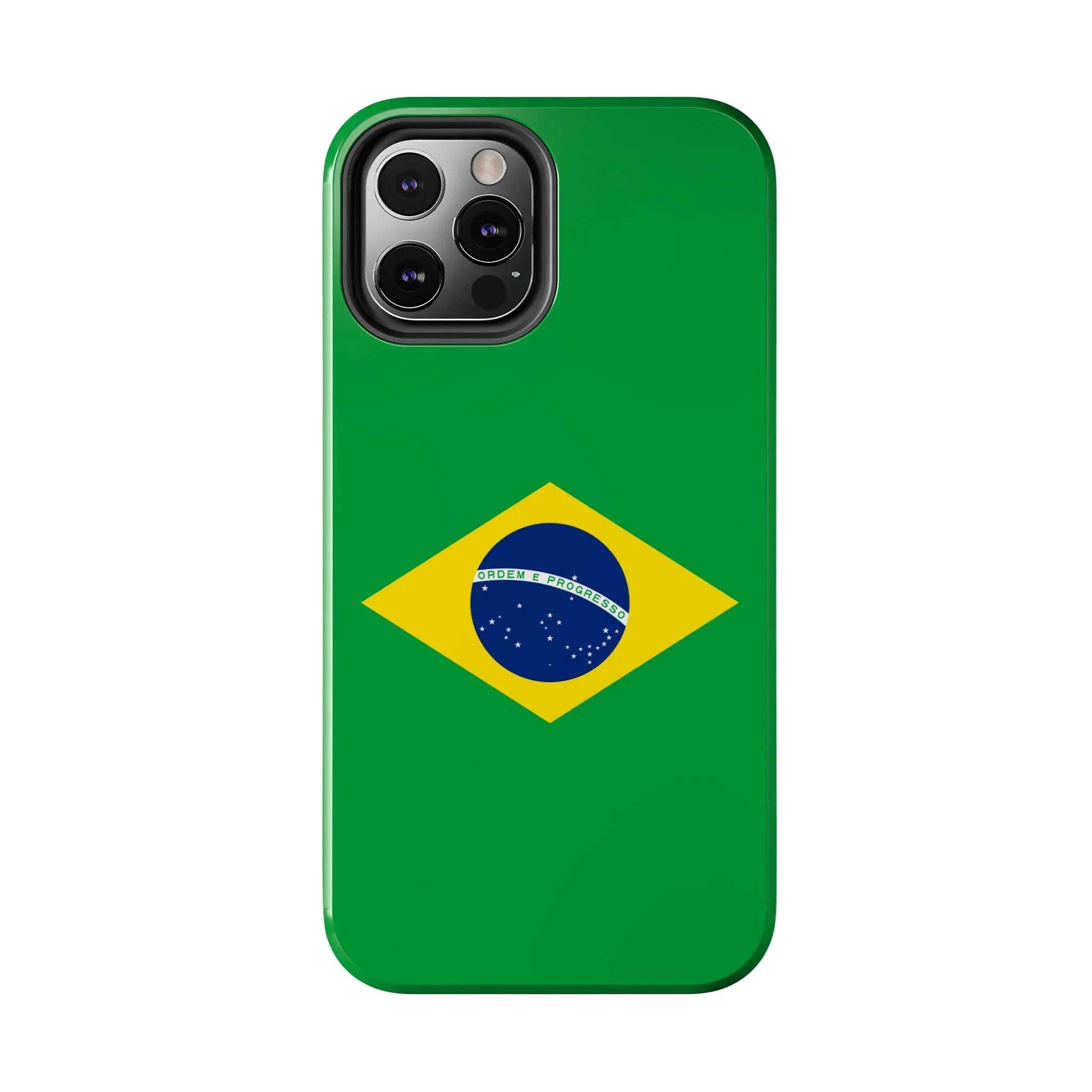 Brazil Flag Tough Phone Case — Protective Patriotic Phone Cover - DiwaKi