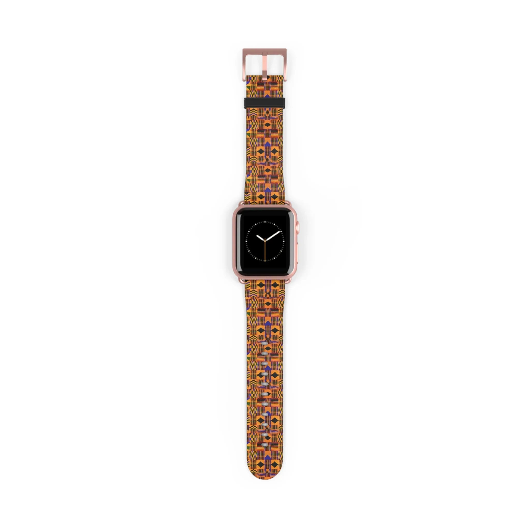 Kente-Inspired Pattern Watch Band — Vibrant African Print Apple Watch Strap - DiwaKi