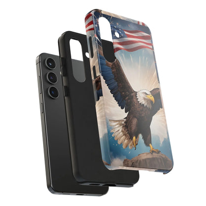Majestic Eagle Flag Phone Case - DiwaKi