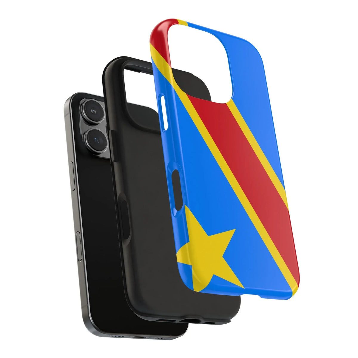 Democratic Republic of Congo Flag Tough Phone Case — Durable Protective Cover - DiwaKi