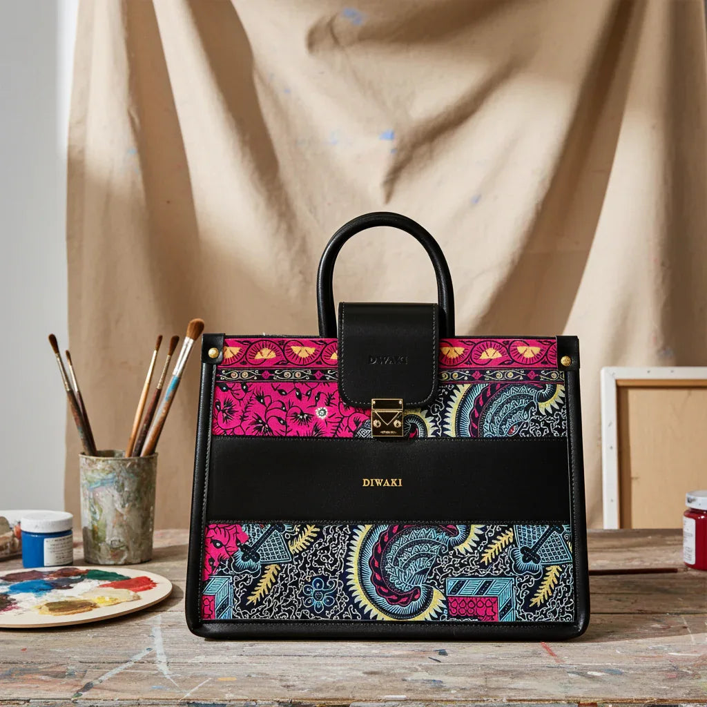African Ankara tote bag - DiwaKi