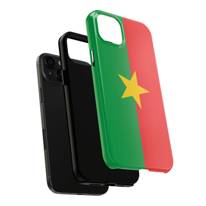 Burkina Faso Flag Tough Phone Case – Durable Protective Cover - DiwaKi