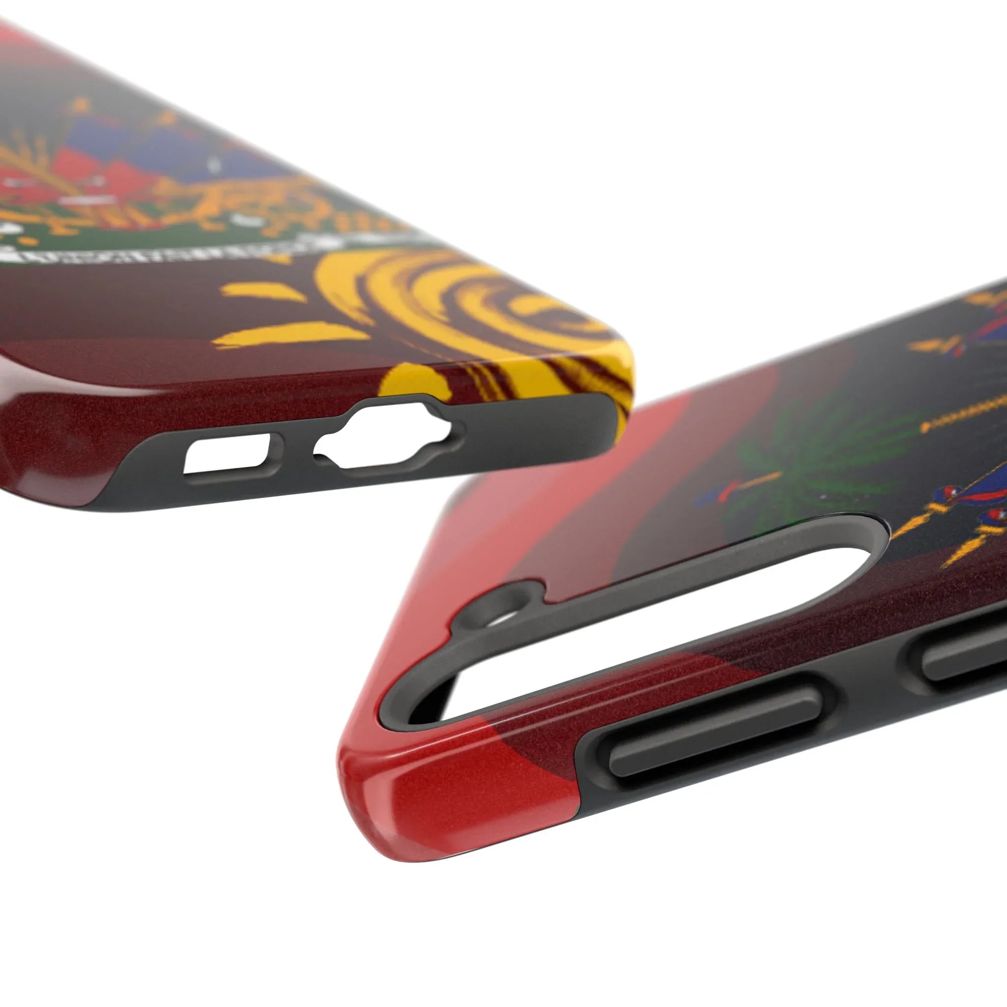 Haiti Coat of Arms Tough Phone Case — Patriotic Haitian Flag Protective Cover - DiwaKi